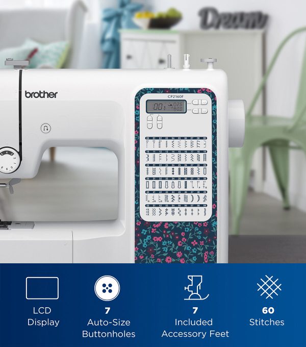Brother CP2160F Multi-Blue Floral Computerized Sewing Machine - Image 5