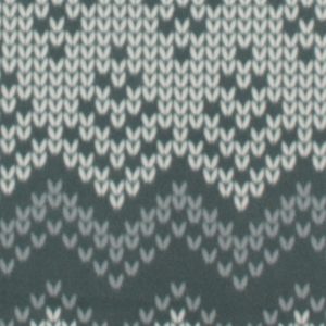 Green   White Knit Blizzard Fleece Fabric