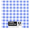 18 x 21 Blue Checkered Cotton Fabric Quarter 1pc by Keepsake Calico