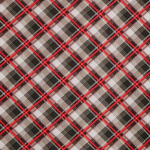 Red Black Bias Plaid 108 Wide Flannel Fabric